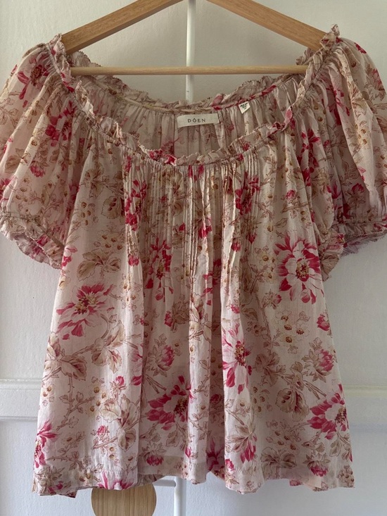 Doen Tops - Doen Federica Blouse in Fleurs de Provence